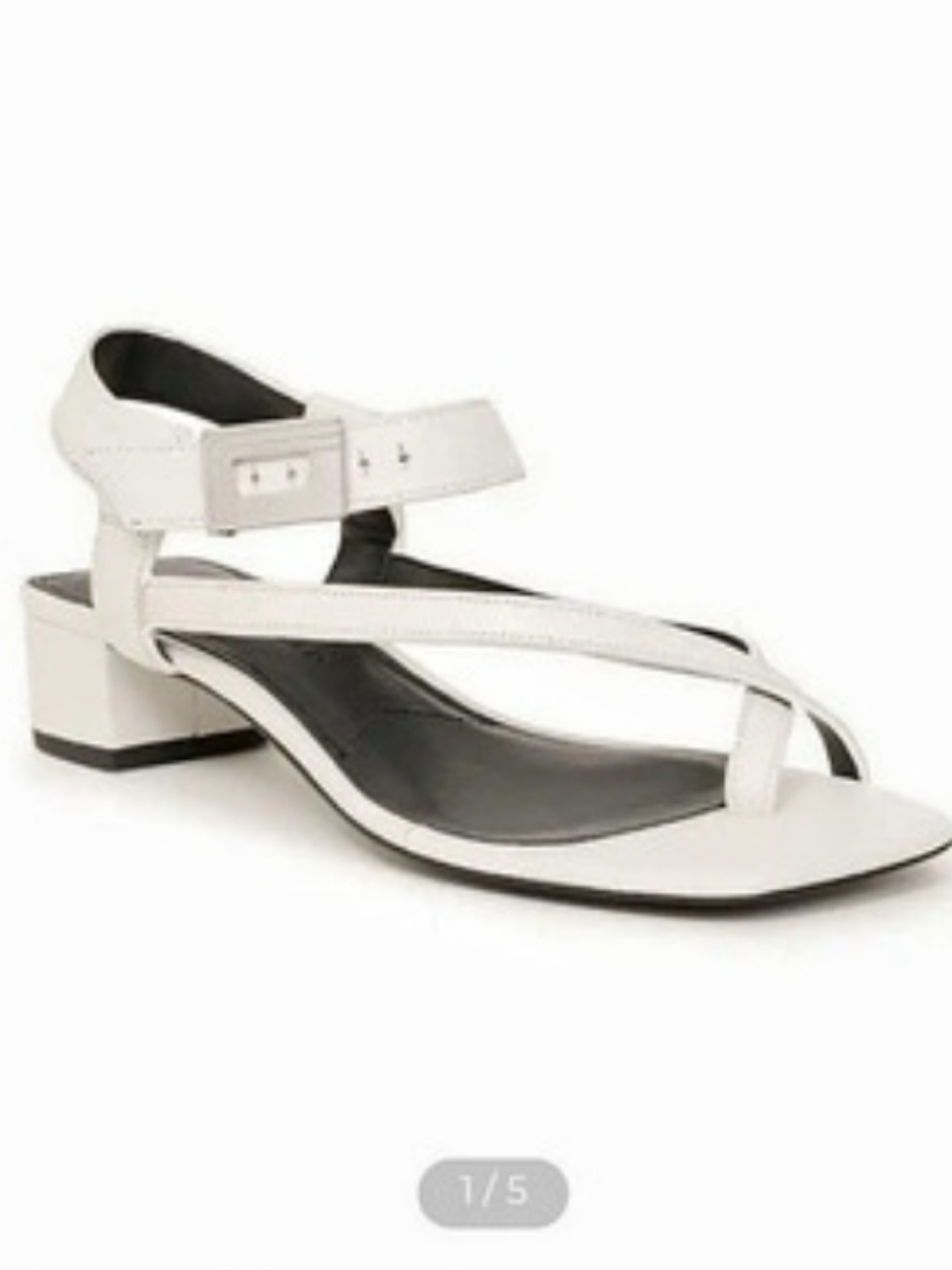 Karl Lagerfeld Sandal Strappy Sandals in White & Black US 8 NWT